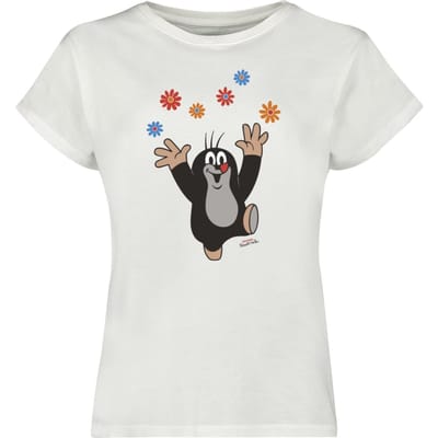 Het Molletje T-shirt - T-shirt Molletje met bloemen - S tot 3XL - voor Vrouwen - meerkleurig