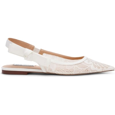 Steve Madden Olyvia-l Flat Shoes White Lace Taglia: 36 | Ballerine Outlet | Donna | Bianco