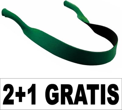 Fako Bijoux® - Brillenkoord Neopreen - Brilband - Sport - Watersport - Groen - 2+1 Gratis