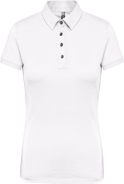 Kariban Damespolo korte mouwen van jersey K263 - White - XXL