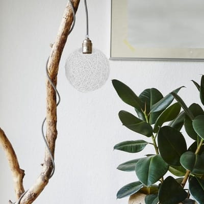 Rieten Lampenkap voor Hanglamp en Tafellamp - Vintage Witte Woven Basket Lampenkap voor Sfeervolle Slaapkamer Decoratie en Chandelier Vervanging