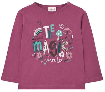 Boboli Knit T-shirt Met Lange Mouwen Paars 24 Months Jongens,Meisjes