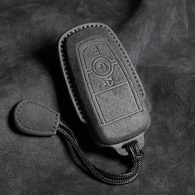 Pour Ford Raptor F150 Protection Télécommande Pour Ford F-150 Raptor Étui Clé de Voiture Sans Clé Coque en Cuir Accessoires Voiture gray