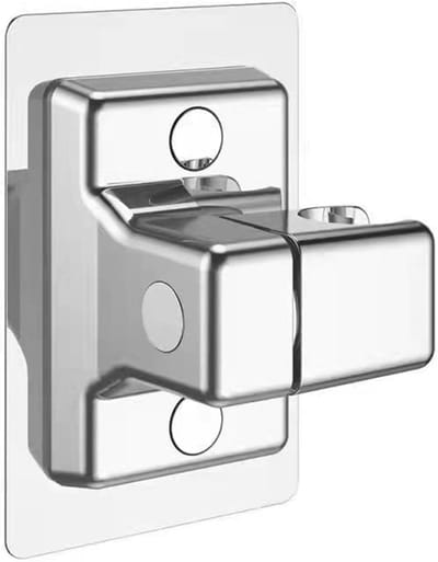 Verstelbare douchekophouder vervangend, 360° draaibare douchekophouderbeugel zonder boren Douchekophouder wandmontage Universele 1/2 inch interface Douchekopbeugel Doucheslanghouder