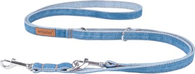 AmiPlay Prestige Verstelbare Hondenlijn - Denim - Blauw - XL - Breedte: 2,5 cm - Lengte: 100 - 200 cm