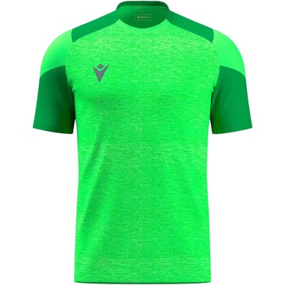 Macron Glory Golem Shirt Korte Mouw Heren - Fluo Groen / Groen | Maat: 3XL