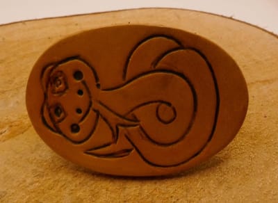 Kinder haarclip van leer met afbeelding slang - stoere dieren haarclip voor kind - grappige kinder haarclip - lederen haarclip voor kind - unieke haarclip voor kinderen