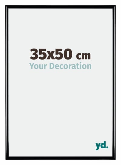 Your Decoration - Fotolijst 35x50 cm - Kunststof - Zwart Hoogglans - Bordeaux
