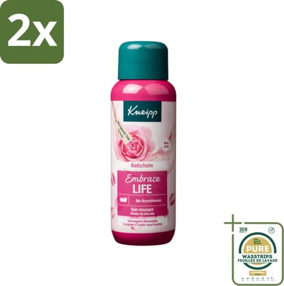 Kneipp - Badschuim - Embrace Life - Anti-Aging verzorging - 400 ml - Voordeelverpakking - 2 stuks - Droge huid - Rijpere huid