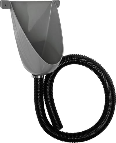 Kunststof Urinoir Waterloos voor Camping, Tuin en Bouwplaats, urinaal met flexibele afvoerslang