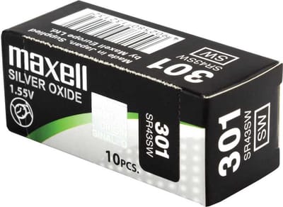 SR43SW horloge batterij 301 Maxell