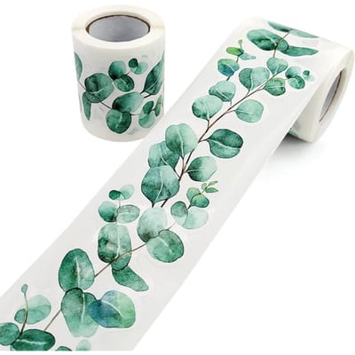 Eucalyptus Uitgesneden Rand Bulletinbord Groen Stickers Lente Rand Sticker voor Thuis School