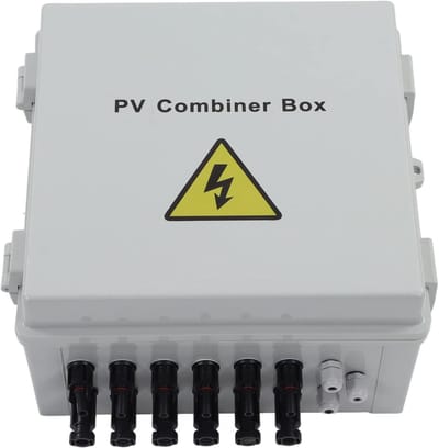 PV Combiner Box - Zonne-energie Box - Zonnepanelen Installeren - Terugstroompreventie - 32 x 32 x 20 cm - Grijs