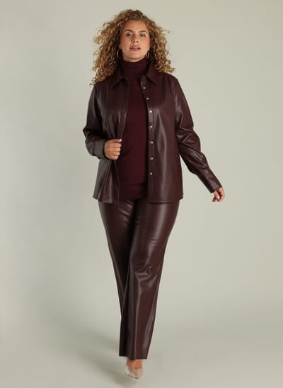 YEST CURVE Gemma Tops - Dark Bordeaux - maat 4(54/56)