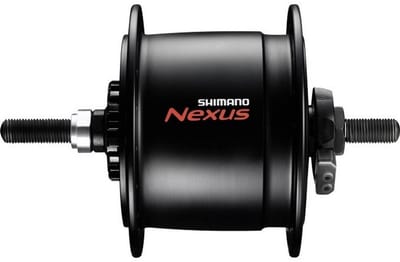 Naafdynamo Shimano Nexus DH-C6000-3R 3 Watt - 36 gaats - rollerbrakes - zwart