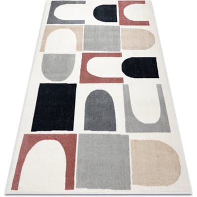 Kleden Rugsx Tapijt FUSION 0213 wit / donker rozekleuring 80x150 cm
