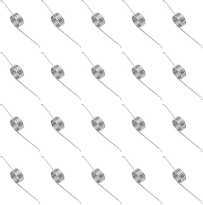 Dailygoods- Drukprullenbak - 20Pcs Drukveer - Roestvrij Staal - Compact Formaat - Handdruk/Voetpedaal - Eenvoudig te Vervangen - Vuilnisbakveer