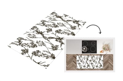 Keukenloper - Loper keuken - Vintage - Planten - Bloemen - Patronen - 120x60 cm - Keukenloper vinyl