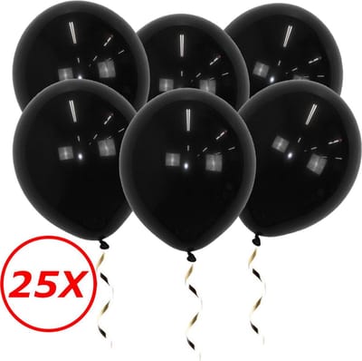 Zwarte Ballonnen Verjaardag Versiering Zwarte Helium Ballonnen Halloween Feest Versiering Zwart 25 Stuks