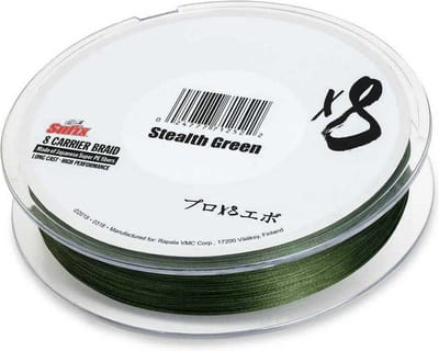 Gevlochten Vislijn Stealth Green 0.205mm 300M 17.5kg