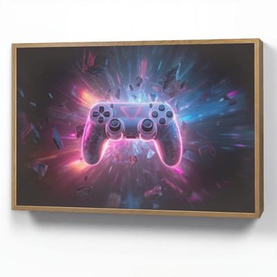 Nachtlampje 90x60 cm - Kinder lamp - Controller - Neon - Explosie - Abstract - Tafellamp kinderkamer draadloos - Slaapkamer lampje - Bedlamp kinderen - Kinderlampje - Wandlamp babykamer - Nachtlampjes