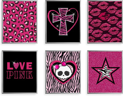Esthetische Y2K Posters Set van 6 voor Meisjes Slaapkamerdecoratie