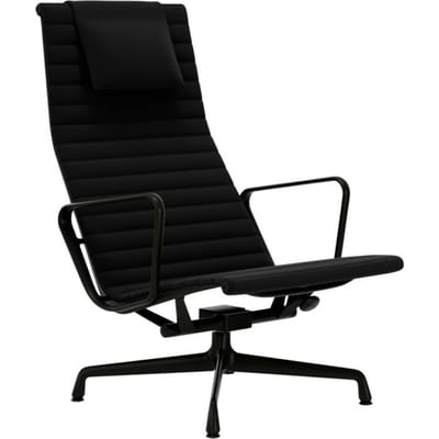Vitra - Aluminium Chair - EA 124 - diepzwart - Hopsak - zwart