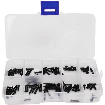 100 Stuks RC Auto Schroeven Doos Set Roestvrij Staal RC Schroeven Kit voor MJX 16208 16207 16210 1/16 Borstelloos