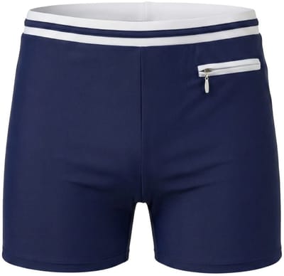 Zwemboxer Portimão - White/Blue - Maat S - Zwemboxer Heren Wit - Swimwearclub