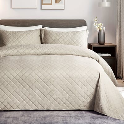 Livano Zacht Dekbed - Beddengoed - Dekbedovertrek - Inclusief 2x Kussensloop - 168x229cm - Beige
