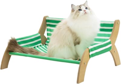 Kattenstoel - Huisdier Mand - Rustplek - Ademende Stof - 56x16x16cm - Groen