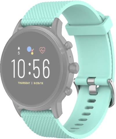 Siliconen bandje - geschikt voor Fossil Gen 5 / 5E / 6 - mintgroen