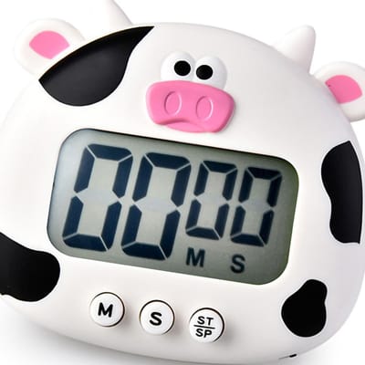 Dier Timer Student Magnetisch Digitaal Digitaal 100 Minuten Timing Afteltimer Met Batterij Voor Keuken White Calf