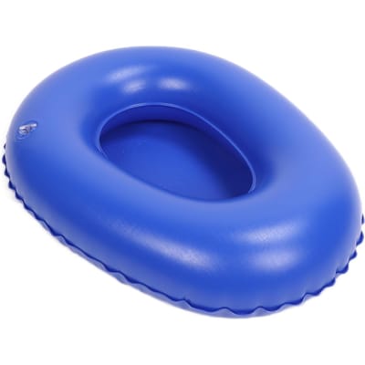 Bassin de lit gonflable souple haute densité, portable, pour personnes âgées alitées, bleu