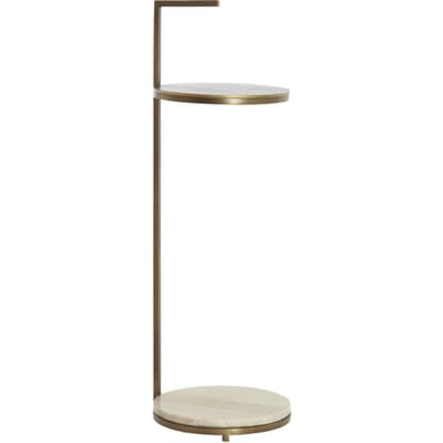 Light & Living - Bijzettafel LEDA - Ø26x76 cm - Bruin