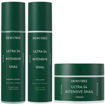 DEWYTREE Ultra S4 Intensieve Slak Huidverzorgingsset Essence Water 150ml Emulsie 150ml Crème 80ml K-Beauty Hydraterende Cadeauset