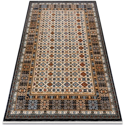 Kleden Rugsx Wollen tapijt KESHAN Frame oosters 6428/53551 beig 160x230 cm