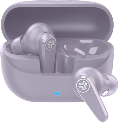 JLab Go Pods ANC Draadloze Oordopjes Met Noise Cancelling - Oortjes Draadloos Bluetooth - 26 uur Batterijduur - Hybrid ANC - Equalizer EQ4 App - Multipoint - Fast Charging Case - Lila