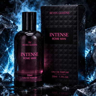 Reyes Queens - Intense Rome Man Eau De Parfum voor mannen 50ml. Herenparfum met een frisse houtachtige geur, intense noten en een verfijnde, elegante afwerking.