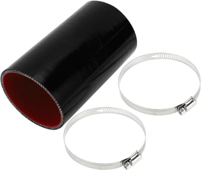 Dailygoody - Silicone Slang - Koelslang 3.15 inch - Weerbestendig - Zwart Rood - Turbo Slang - Luchtinlaat - Geschikt voor Auto