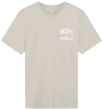 Dockers Graphic Slim T-shirt Met Korte Mouwen Beige XL Man