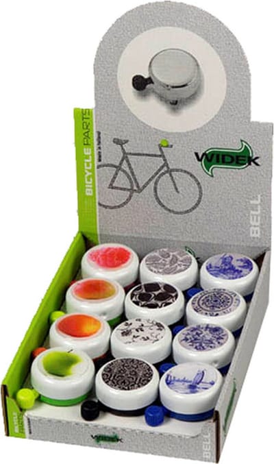 Fietsbel Widek White Collection - staal