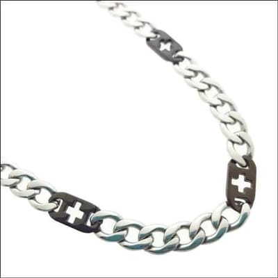 Aramat Jewels | Halskettingen | Zilverkleurige Stalen Gourmet Ketting – Trendy Unisex Design Schakelketting | | | |8mm | Staal | Volwassenen | Verkleurd niet