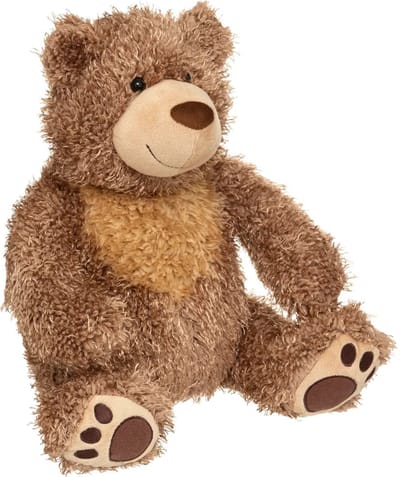 Atmosphera Knuffeldier Beer Yogi - zachte pluche stof - wilde dieren knuffels - bruin - 45 cm