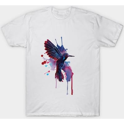 T-shirt Dames Kolibrie Harajuku Print Kawaii T-shirt Zomer Korte Mouw Dames T-shirt Top Tee 4XL