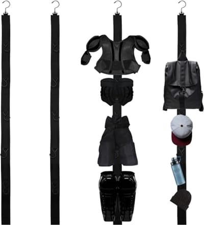 Hockeyapparatuur Droogstandaards - 5-Haken Draagbare Uitrustinghouder voor Sportartikelen