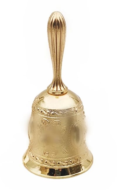 VT Goods - Handbel - Tafelbel voor restaurant - Goud - Receptiebel - Ideaal voor winkels en scholen - Duurzaam materiaal