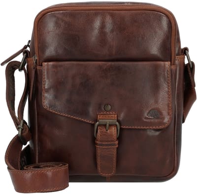 Greenburry Rugged Crossbody tas Leder 21 cm - Unisex, Dames - brown