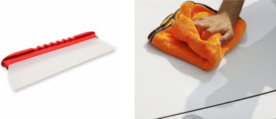 MAUS set droogdoek XL 60x90cm en waterblade professionele auto droogset