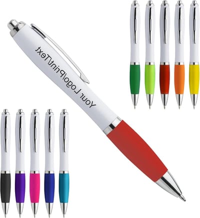 Personalisatie Balpennen - Reclame Pennen Bedrukken - Bedrijfs Promotie - Duurzame UV-druk - 100 stuks - Blauw